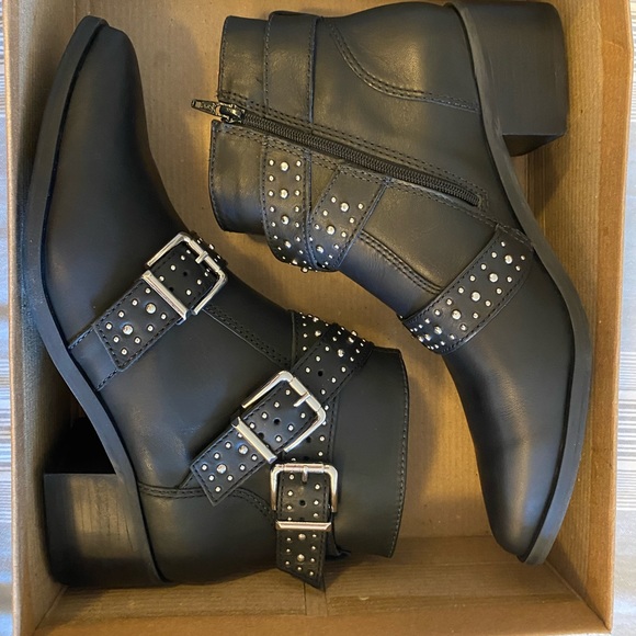 Steve Madden Glori Motorcycle Booties - Picture 2 of 3